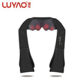 LUYAO Vibrating Shiatsu Neck and Back Massager with Heat  Deep Kneading Shoulder Massage Shawl for Pain Relief Home & Car Use