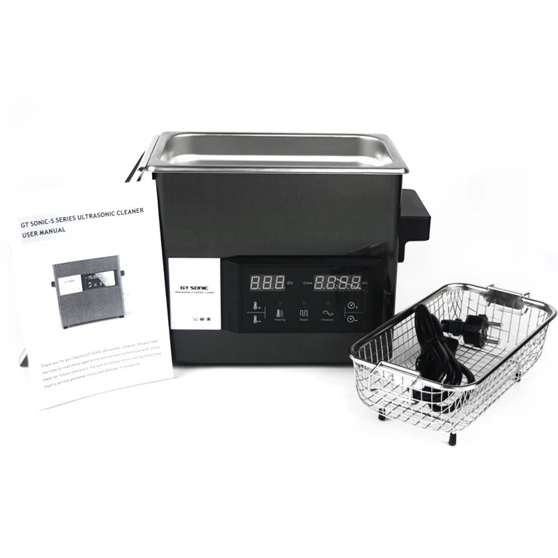 GT-S3 SONIC 3L 100W 40KHz Electric Commercial Industrial Ultrasonic Cleaner Degreaser Stainless Steel Timer/Heater/Degas Hot