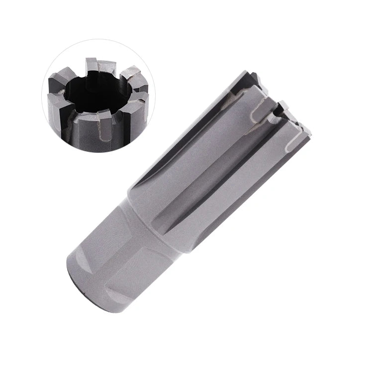 TCT Rail Annular Cutter with Weldon Shank Carbide-Tipped Broach Cutter for Steel Track Drilling & Railway Cutting Applications