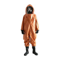 Heavy Duty Chemical Rubber Full Body Suit with Zipper Cover Flap Anti-Static Orange Omniseal YUANJIAN FHIC