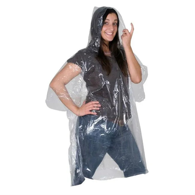 Customized Waterproof Rain Coat Poncho with Hood Disposable Rain Poncho for Men and Women