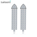 LUOTEEMI Large Tassel Earrings Jewelry China Diamond Women Fashion Triangle Dangler Diamond Tassel Earring