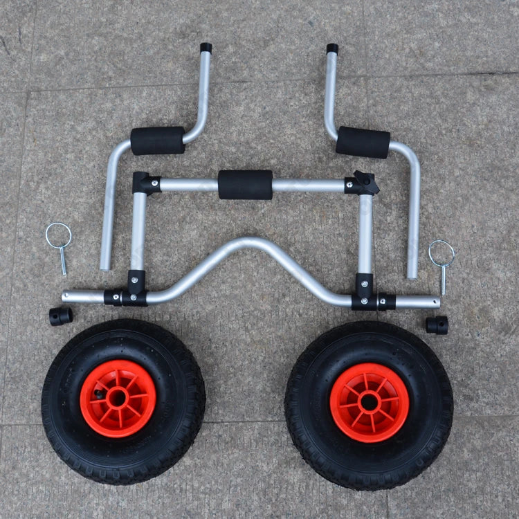 Wholesale 50KG Loading Capacity Detachable Kayak Trolley Energy-saving Two-wheeled Kayak Carrier Carts