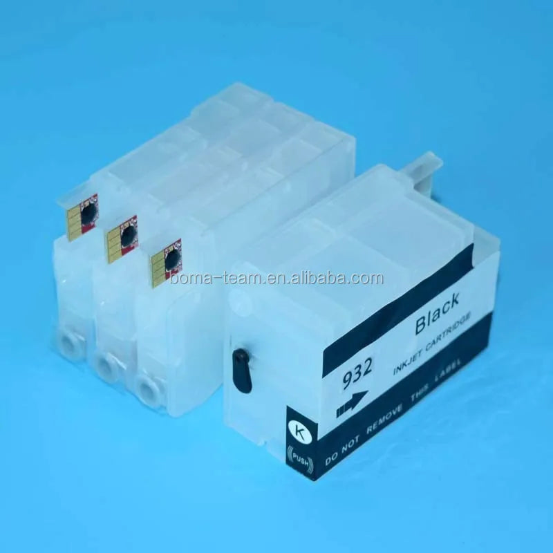 BOMA.LTD 932XL Refillable Ink Cartridge for HP OfficeJet Pro 6100 6600 6700 7610 7110 7612 7510 7512 Printers