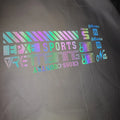 Holographic Reflective Printed Change Color Heat Transfer Stickers for Clothes Garments