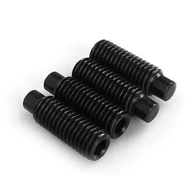 DIN915 M3 M4 M5 M6 Black Oxide Alloy Steel Allen Grub Set Screw with Dog Point Plastic and Aluminium Material Metric System