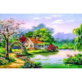 Diy Diamond Painting Cross Stitch Landscape Rhinestone Diamond Embroidery Full Drill Painting Wall Decor Diamond Art