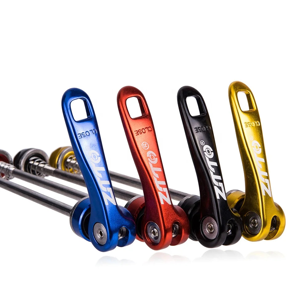 ZTTO MTB Road Bike Parts 1 Pair Front 145mm Rear 185 mm Wheel Axle Fixed Lever CNC Steel Quick Release Bicycle Hub Skewer