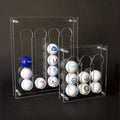 PMMA Acrylic Material Golf Ball Display Showing Stand Golf Ball Organization case