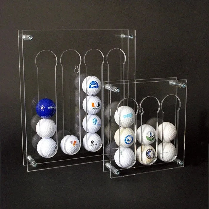 PMMA Acrylic Material Golf Ball Display Showing Stand Golf Ball Organization case