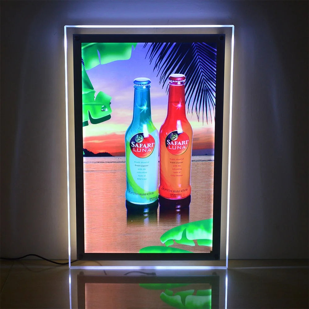 Litsign LS W1 Custom Eco-Friendly Indoor Use Advertising Sign Board Display A2/A3/A4 Restaurant Poster Frame Holder Acrylic Menu
