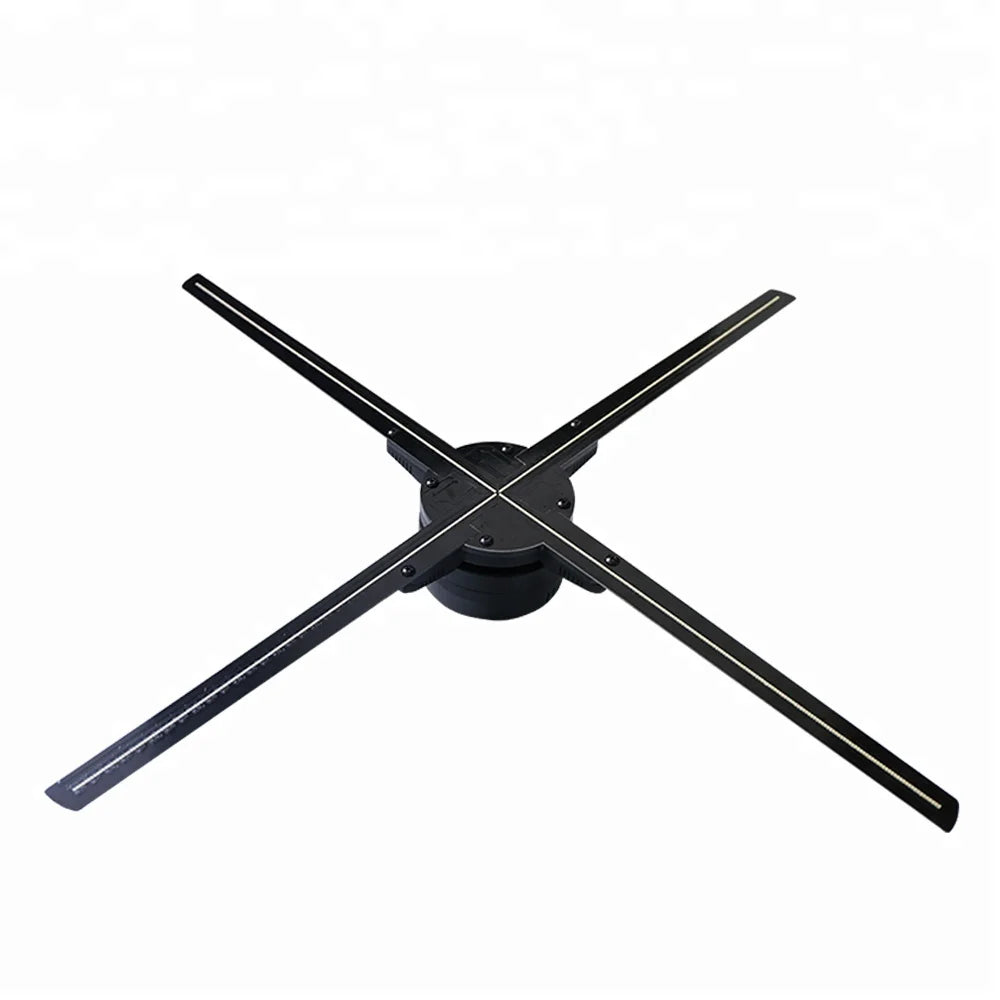 HDFocus 65cm 4 Blades Holo Wifi 3D Holographic LED Display Advertising Player Hologram Fan