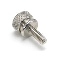 #8-32 Metric Stainless Steel/Brass Knurled Washer Face Thumb Screws