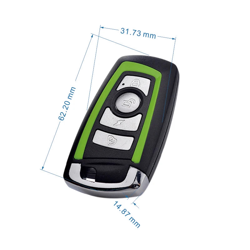 YET017 Green and Orange Color Car Alarms Remote Control New Product in China