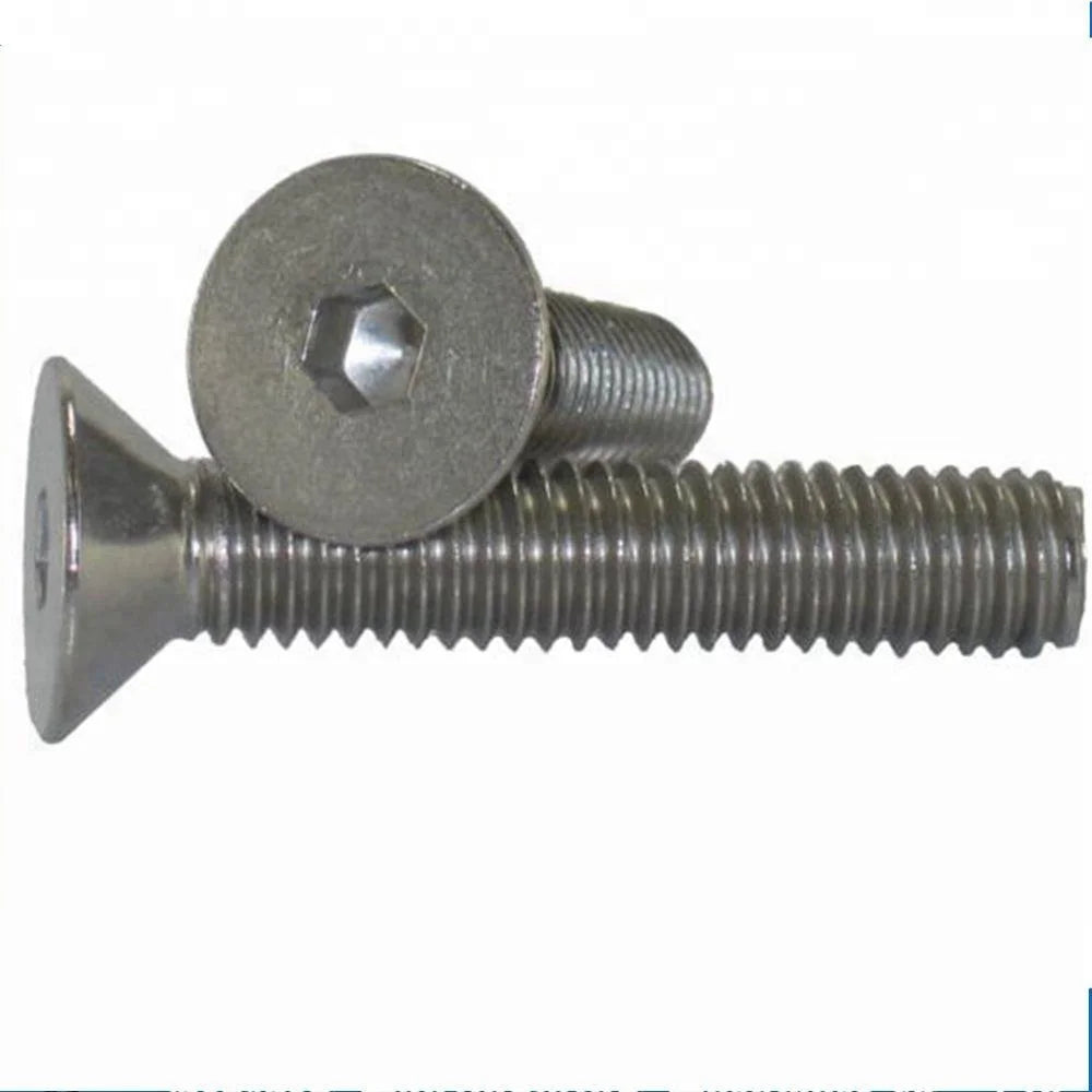 M2 M3 M4 M5 M6 M8 Stainless Steel Hex Socket Head Countersunk Machine Screws Nickel for Aluminium Titanium Metric System