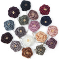 Factory Wholesale Flower Brooch Lapel Pin Handmade Men Rose Flower Lapel Pin for Men Suit Accessories