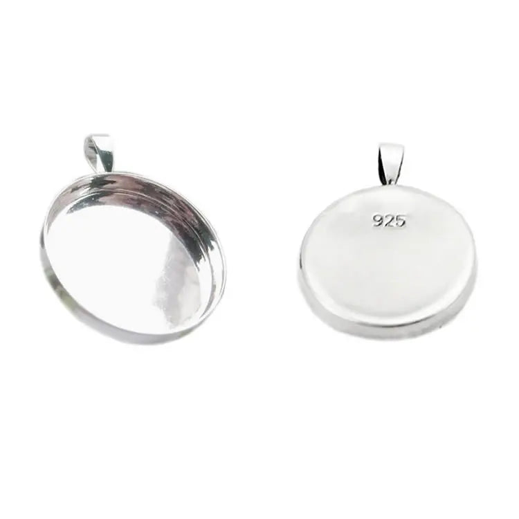 Beadsnice ID26727 Pendant Blanks Sterling Sliver Jewellery Components DIY Jewelry Supplies