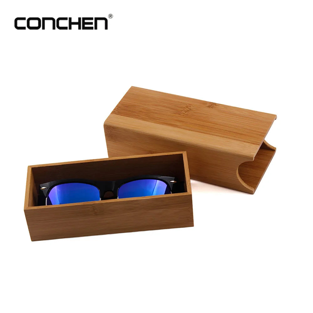 Wholesale square Packaging Cheap Bamboo Sunglasses Box