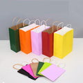 Wholesale Custom logo Printed Kraft Paper Shopping Bag Colorful Foldable Shopping Bag Gift Packaging Shopping Bag With Handle