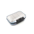 Fly Fishing Hooks 10.6*7.6*3.6cm Double Side Waterproof clear Plastic Fly Fishing Box