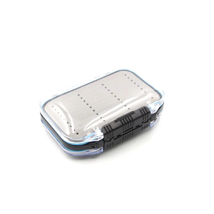 Fly Fishing Hooks 10.6*7.6*3.6cm Double Side Waterproof clear Plastic Fly Fishing Box