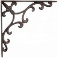 Wall Shelf Bracket Cast Iron OEM Customized Pattern Rustic Brown Triangle Bracket Metal NONSTANDARD
