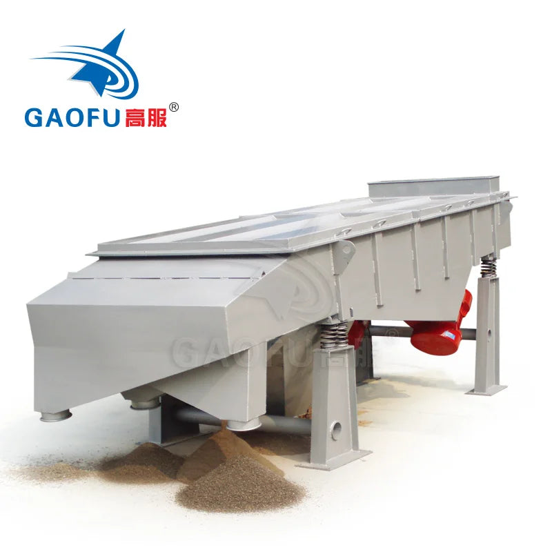 Gaofu High Yield Multi-layer Linear Vibrating Screen Sand Grading Machine with Voltage for Ore Processing