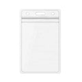 40C/0.40mm Thickness Heavy Duty ID Badge Holder Vertical Soft PVC Vinyl Nurse Name Tag Card Holder