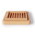 Classical Creative Hot Sell Handmade Eco-Friendly Beech Wood Double Layer Luxury Durable Anti-Slip Waterproof Soap Dish Holder