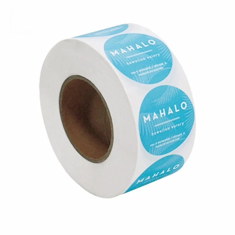 Cheap Price Custom Brand Logo Printed Adhesive Fancy Name Paper Sticker Round Packaging Label Bottle Labels