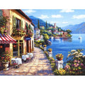 CHENISTORY DZ1298 Paint by Numbers Kits Oil Painting Harbor No Frame for Wholesale