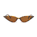 13034 Superhot Eyewear 2022 Fashion Leopard Cateye Sunglasses Women Small Triangle Rivet Cat Eye Sunglasses