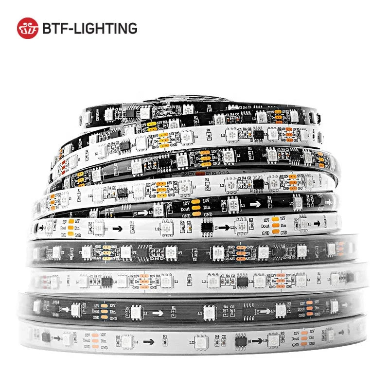 Competitive Price Ip30 Ip65 48Leds/m 30Leds/m 60Leds/m Led Pixel Tape Chasing Light Ws2811 Led Strip