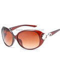 Classic Designer Sunglasses for Women Vintage Aviation UV400 Protection Light Blue Gold and Red Frame Colors PC