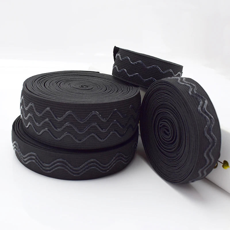 Deepeel EB013 2/2.5/3/3.8CM DIY Clothing Sewing Accessories Wrist Guard Strap Nonslip Elastics Webbing Silicone Elastic Band