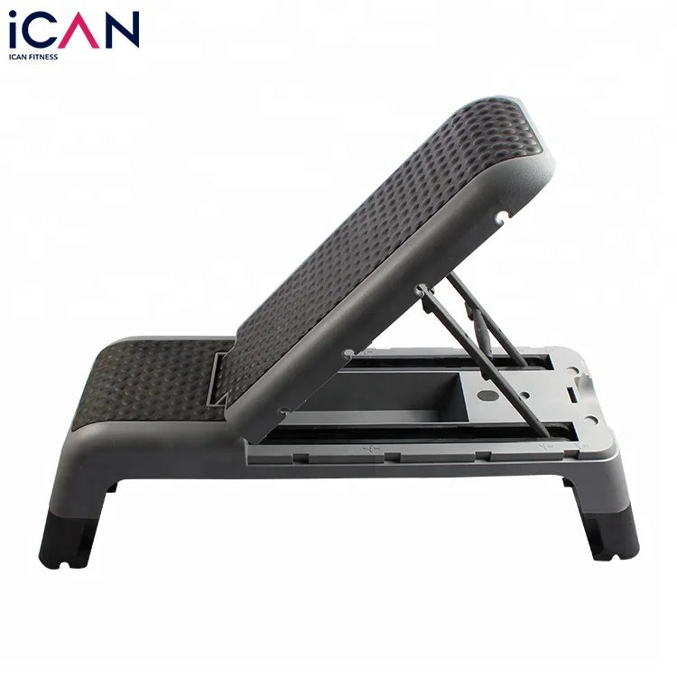 Fitness Workout Sit up Bench Aerobic Step Platform Deck Adjustable Aerobic Step Bench