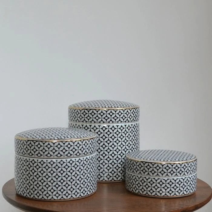 Black Ceramic Jar Storage Jar Ceramic Canister