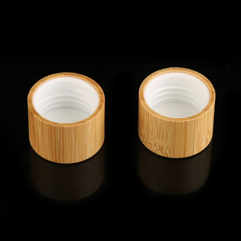 28/410 24/410 20/410 Wooden Screw Cap  Bamboo Flat Screw Cap Custom Size