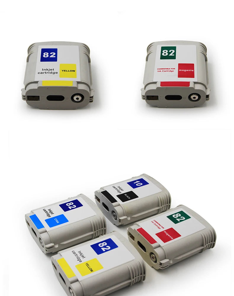Ocbestjet High Quality 69ML 10 82 Remanufactured Ink Cartridges for HP Designjet 500 800 500PS 800PS Printers