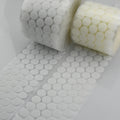 Magic Sticky Circle Hooks & Loops Self Adhesive Dots Tapes  Custom Size 20mm Polyester Nylon