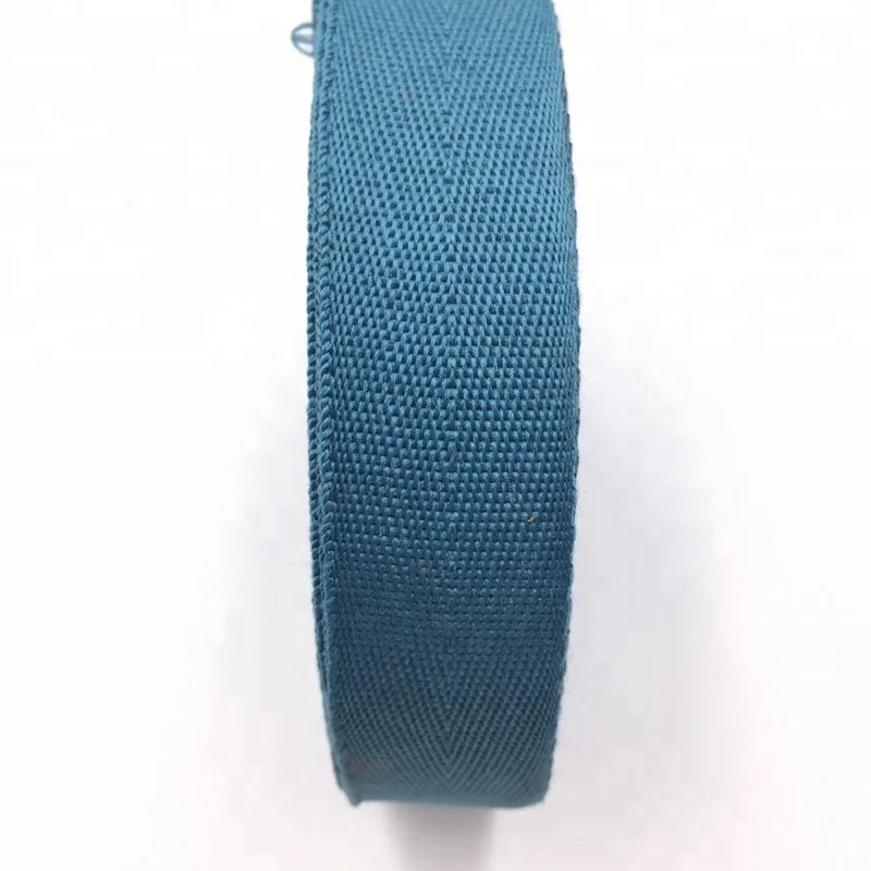 Custom Pantone Color Solid Color Herringbone Twill Tape Polyester Webbing Garments Bags Shoes Home Textiles Customizable