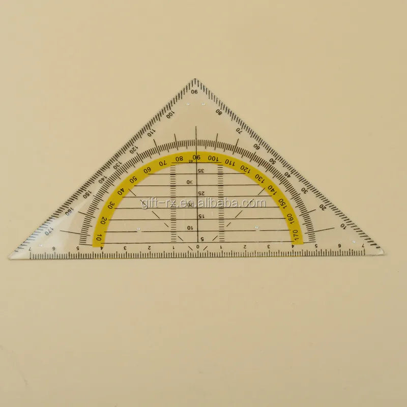 Transparent Plastic 15 cm Straight Ruler for Token Use
