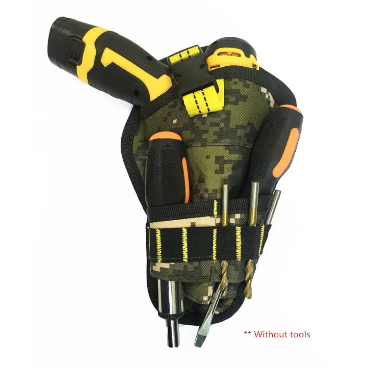 Heavy Duty Multipurpose Tool Portable Drill Holster in Tool Bag for Carpenter and Electrician