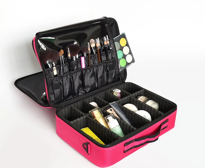 Multifunctional  Brush Makeup Kits Organizer Case Portable Make up Cosmetic Makeup Bag Pouch Travel Organizer Bags Case