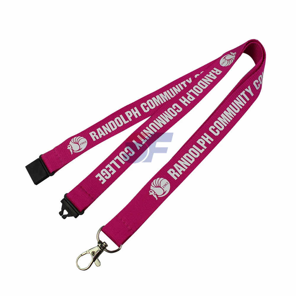 Custom Sublimation Printed Polyester Lanyard with Your Own Logo