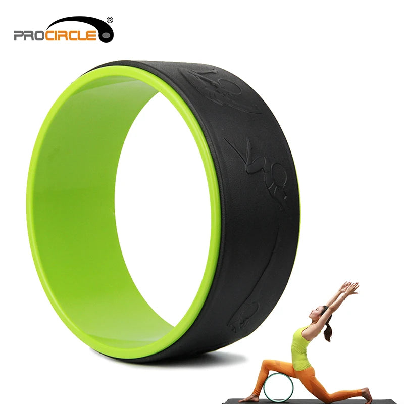 High Quality Cross Fitness Home Eco-riendly PVC TPE Yoga Wheel