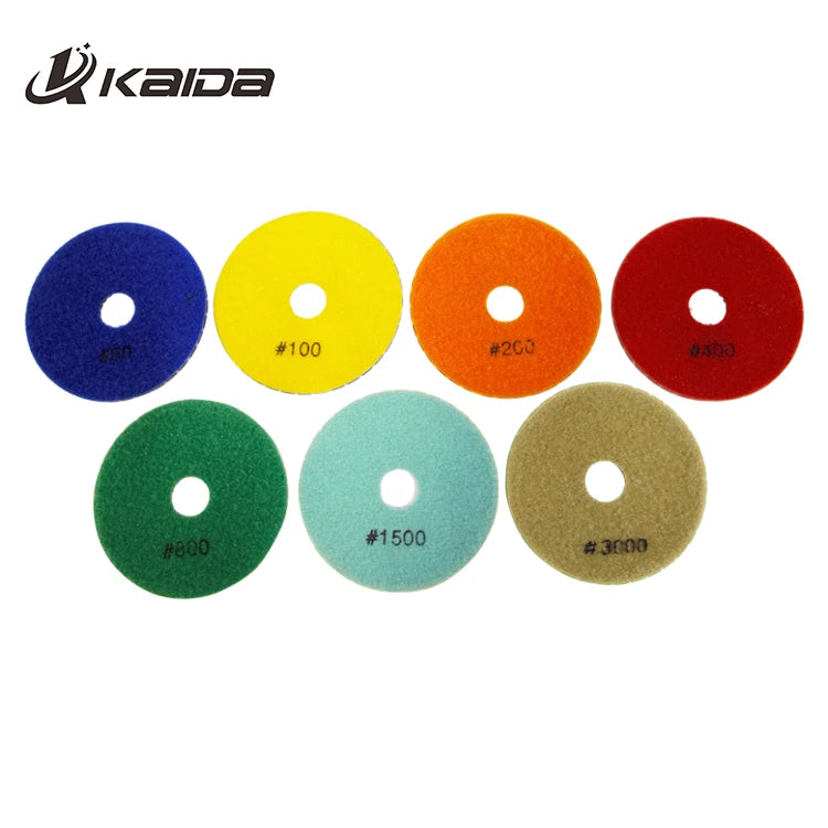 Complete Variety 3-7 Inch Floor Grinding Polisher Pads Diamond Polishing Pads Stainless Steel Polishing Pad for Stone Floor