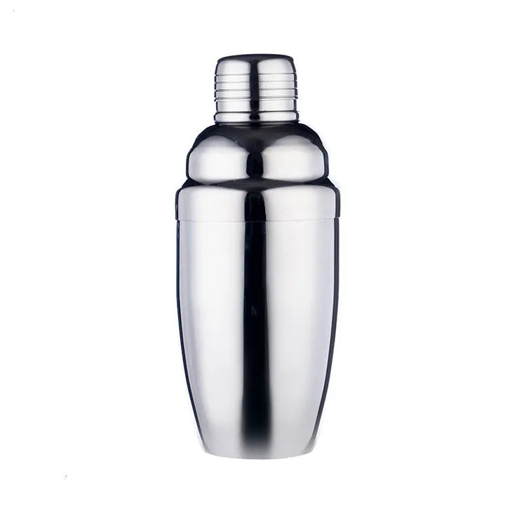 Stainless Steel  Silver Cocktail Shaker Set Bartender Tool for Making Martinis Featuring a Convenient Drink Mixer