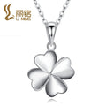 DC20 Women's Vintage Zircon Charm Pendants for Choker Necklace with Four-Leaf Clover Design for Party Neck Decorations