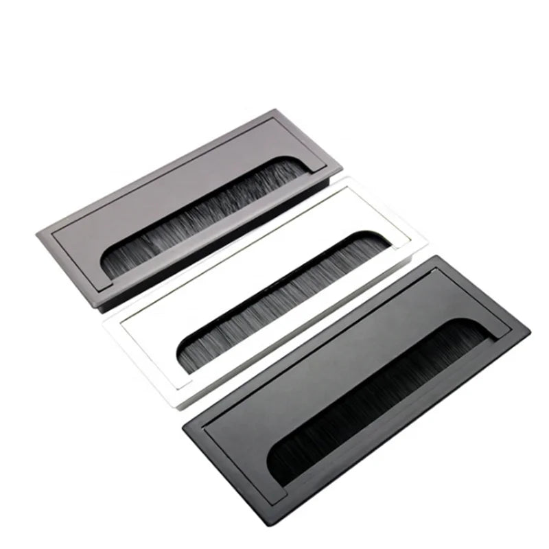 Modern Style Metal Grommet Aluminum Alloy Round Cable Outlet Box for Home Office Desk Grommet